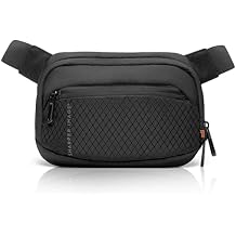 Sharper Image Crossbody Sling Bag for Men or Women Water Resistant Small Cross Body Fanny Pack Chest/Belt Bag with Adjustable Shoulder Strap for Outdoor Travel Hiking,Black Metro Collection