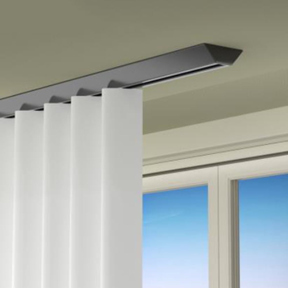 Rail De Rideau, Tringle Rideau 1-5,9 M De Long Caché Plafond Voie Coulissante De Rideau