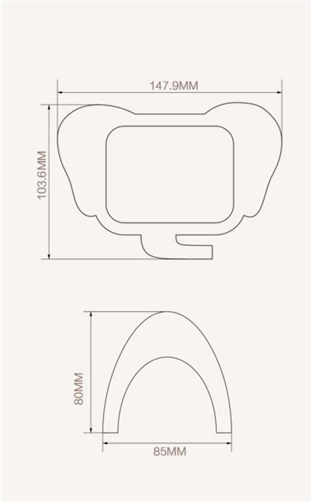 FMURY Makeup Desktop Square Brain Elephant Cute Wooden Wooden Bedroom Desktop