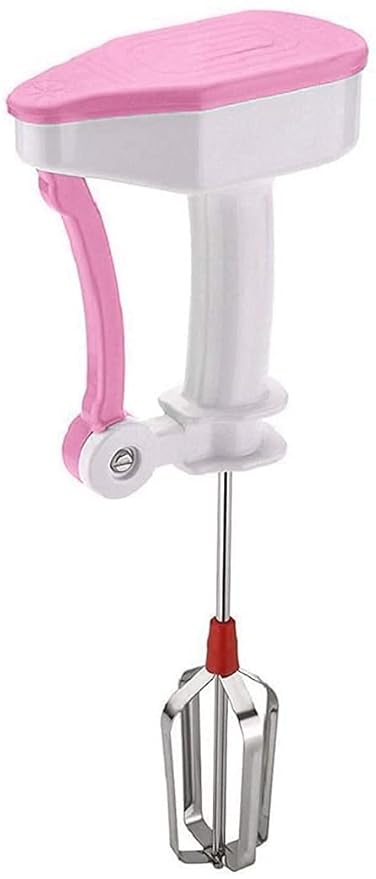 VISHAL SMART MALL Power-free Manual Hand Blender/Mixer/Beater/Whipper with stainless steel blades Machine for Curd Lassi Maker , Cake Mixing , Egg Shake butter Milk Cream ( Multicolour)