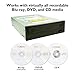 Digital Pioneer BDR-212D 16X Blu-ray DVD CD Internal Burner Drive Bundle with 6X 25GB AZO LTH BD-R 50 Discs + Software + Cable + Mounting Screws
