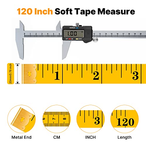 Tape Measure, 5 Packs 120 Inch/300Cm Dual Scale Measuring Tape For Body Measurements, Sewing Fabric Soft Small Cloth Tailor Waist Tape Measure Body Measuring Tape Weight Loss #TOP1