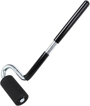 OSKOOL 12" Edge Banding Roller Rubber J Roller with Long Handle for Laminate, Veneer, Flooring, and Wall Applications, VAL006
