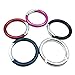 1.6 Inch Hiking Camping Spring Clip Aluminum Round Carabiner Hook, 6 Piece