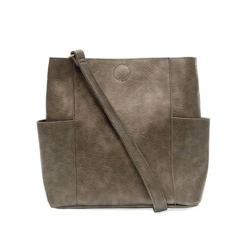 Image of Joy Susan Side-Pocket Bucket Bag: Kayleigh Crossbody