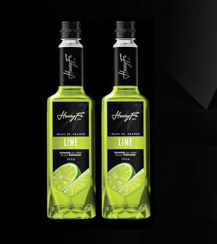Lime Syrup for Coffee - Lattes, Mochas, Smoothies, & Shakes - Ice Slushies, Iced coffee, Pancake & Brownies 33.81*2 Fl. Ounces (2 liter) by Henry Fr. 1977 - Gluten Free (Packaging May Vary) (2 liter, Lime)