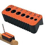 Portable Drill Guide, 7 Imperial Sizes for Woodworking(Orange)