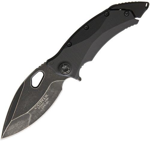 Guardian Tactical 81611 Conix G10 Black Dark Stonewash Folding Pocket Knife