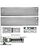 Standard Duty Swinging Door Floor Hinge with Plated-Steel Cover Plates in Satin Chrome