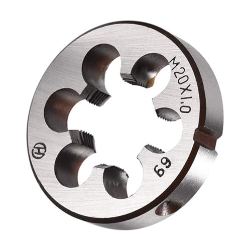 Image of TA-VIGOR 1pc M20 x 1 Metric Adjustable Threading Die, Alloy Tool Steel Right Hand Round Die for Processing, Correcting or Cleaning External Threads (Metal, Plastic)