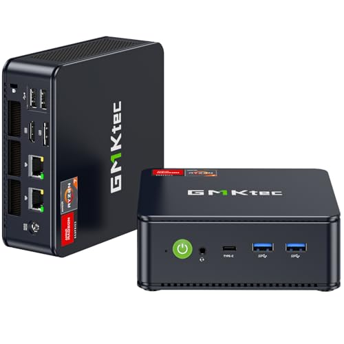 GMKtec [Cobertura de 3 años AMD Mini PC Ryzen 7 7730U (Beats 7430U