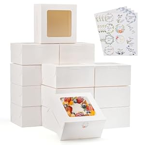 Cofimkate 20 weiße Backboxen mit Fenster