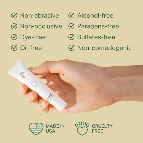 Y'OUR Y’OUR Intensive Healing Lip Balm for Dry Chapped Lips - Deeply Hydrating Lip Treatment - Hyaluronic Acid, Shea Butter & Rosehip Oil - Repairing Moisturizer, Paraben & Silicon-Free, Mothers' Day Gift