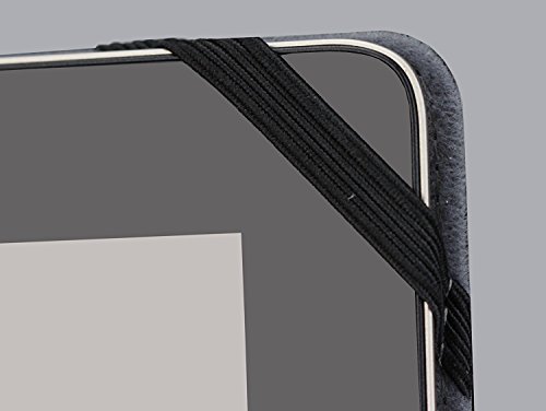 Funda folio desmontable de cuero negro Navitech compatible con HP x2 10.1'' miniatura 4
