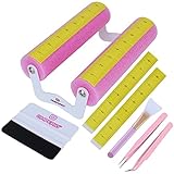 OMPERIO Cup Cradle for Crafting Tumbler, Foam Cup Holder with Felt Edge Squeegee to Apply Vinyl Deca