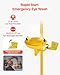 VEVOR Emergency Shower Eye Wash Station, 34.25 x 15.75 x 91.73 Inch 304 Stainless Steel Eyewash and Shower Combination, OSHA-Approved First Aid Eye Wash Station, for Schools, Labs, Factories, Yellow