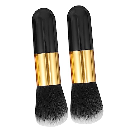 Gogogmee 2pcs Multifunction Double Makeup Brush Set Cream and Foundation Brush Soft Synthetic Hair No Shedding for Women Girls Ladies