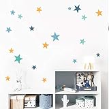 ✨ Tamaño de la lámina:2 hojas DIN a4 ✎Número de estrellas: 60 unidades ✎Tamaño de las estrellas: entre 2 y 9,5 cm ✎Tamaño del montaje: 100x100 cm aprox.