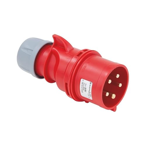 Würth CEE-Stecker 32A 400V 5-polig, 6h, IP44/IP54 – Robuster Industriestecker mit Schraubklemmen füâ€¦ – Miniatur