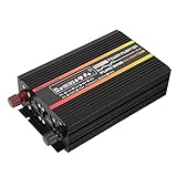 1500W Pure Sine Inverter Outdoor RV Yachts Dual Digital Display Solar Inverter with LED Screen Output 110V (DC12V)