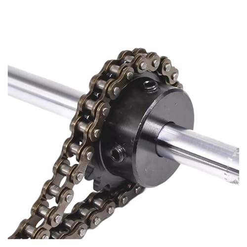 Piñón de cadena duradero 04C de 15 dientes y eje de 8mm para motor 6
