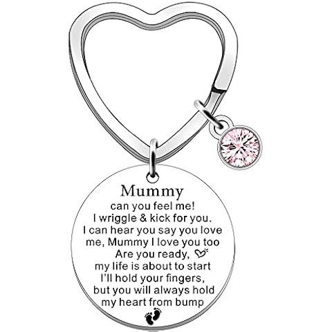 SDOFY Mum to Be Gifts Keyring Mummy to be from Bump to Mummy Pregnancy Gifts Baby Shower Present Cover