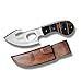 Deer Creek 7" inch full tang skinning skinner hunting knife 4 variations colors and damascus blade gut hook