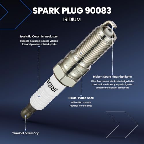 Image of 4-Pack UF540 Ignition Coil Pack and 90083 LTR5BI-13 spark plugs Compatible with Mazda 3 06-13 L4, 09-13 6, CX-7 Replacement L3G218100 C1683 L3K918100 UF-540 C1683