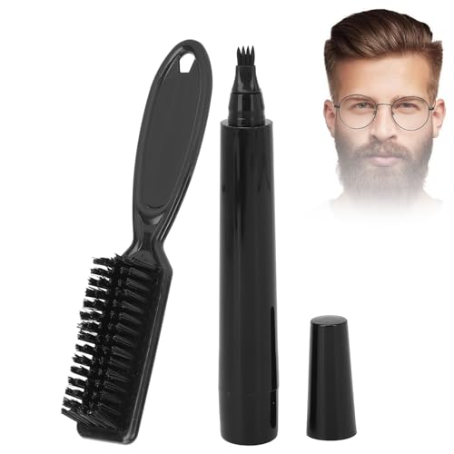 Beard Pen Filler para Hombres - Lápiz de Relleno de Barba - Marcador de Barba - Resistente al Agua Pluma de Relleno para Barba - Maquillaje de Viaje para el Hogar