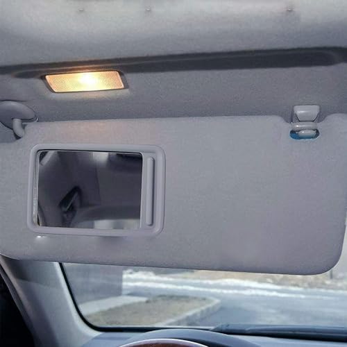 Dasbecan Front Left Driver Side Sun Visor with Vanity Light Compatible with Toyota RAV4 2006-2013 Replaces# 74320-42501-B2 74320-42500-B0 (Gray) by Dasbecan - Image 2