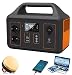 Produktbild Tragbare Powerstation 600W Solar Mobile Lithium Batterie Pack für Haus Notstrom mit 600W AC Lithium Ionen Ausgängen, Outdoor RV Camping,USB PD60W Typ-A QC3.0 DC12V Ausgang mit LED Licht