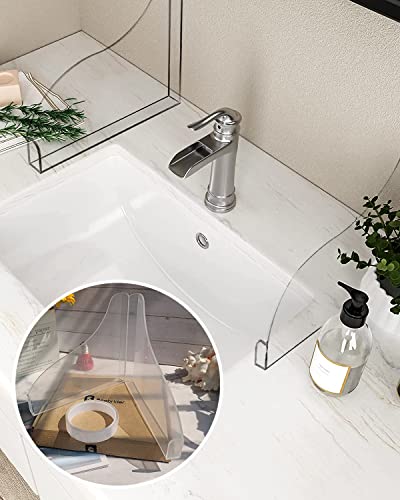 Seebrider 2Pcs Splash Guard For Bathtub, Self-Adhesive Shower Water Guard Acrylic Clear Waterproof For Bathroom #TOP2