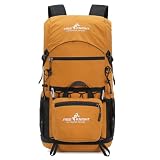 Bseash mochila de senderismo ligera de 30L, mochila impermeable para deportes al aire libre, bolsa de viaje para ciclismo, escalada, esquí, Amarillo, 30L US, Para exteriores