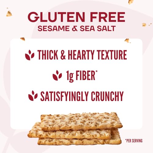 Image of Wasa, Gluten Free Sesame & Sea Salt Crispbread, Net wt. 6.1 Oz (Pack of 1)