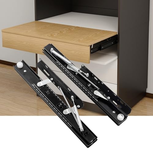 Rieles de extensión de mesa de comedor para ampliar espacio con cierre suave 2
