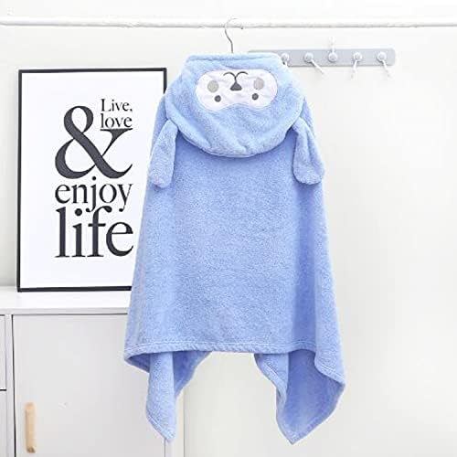Cartoon Monkey Kids Hooded Towel, Ultra Soft Kids Poncho Towel Children Bath Towel Kids Novelty Towels Swimming Beach Towel for Boys Girls Under 5.25 Feet
