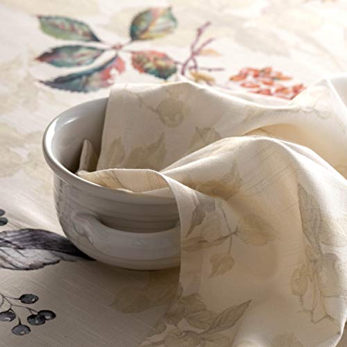 Maison D' Hermine Napkin 100% Cotton 20"X20" Decorative Table Cloth Napkins Set Of 4 For Gifts, Dining, Holidays, Buffet Parties & Wedding Use, Equinoxe - Beige - Thanksgiving/Christmas #TOP5