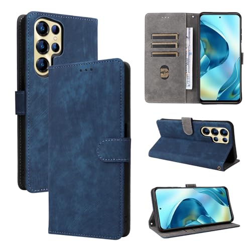 �X�}�z�P�[�X �Ή��@�� for Oukitel C68 [RFID �u���b�N] �J�[�h �z���_�[���z�t���b�v �L�b�N �X�^���h�d�b�P�[�X Blue