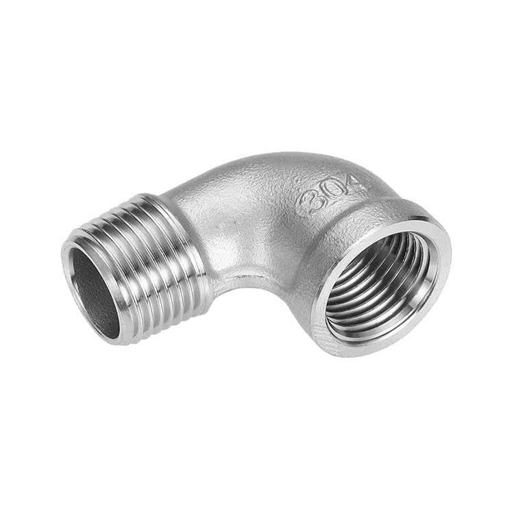 1/8" 1/4" 3/8" 1/2" - 4" NPT Codo hembra a macho 90 grados