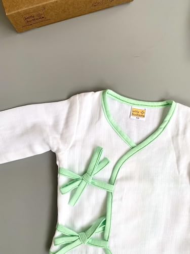 Image of Baby Relaxed Fit Double Muslin Cotton Full Sleeve Tops (Pack of 4) (LSBFST-0001 Assorted2 M6-9Months)