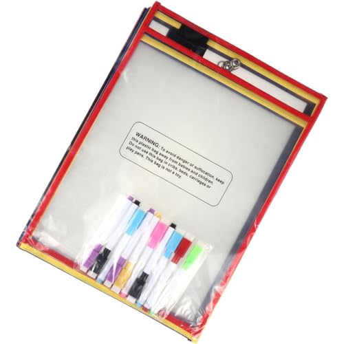 Pochettes effaçables à sec réutilisables A4 verticales SEWACC en PET