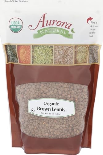 Aurora Products Organic Brown Lentils, 22 OZ