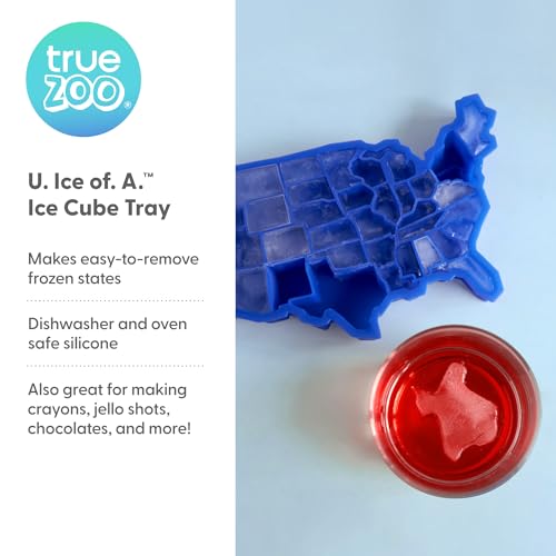 image for TrueZoo U Ice of A Silicone Ice Cube Tray, Makes 38 Cubes, Flexible Mo