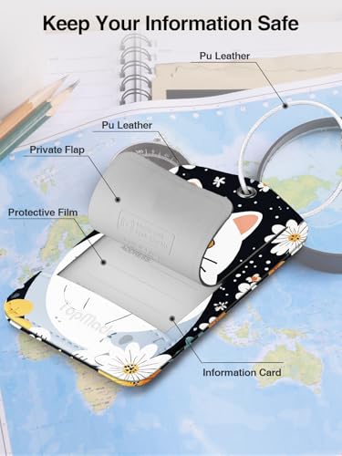 Image of TopMade Luggage Tags, Works with Apple Find My, Smart Suitcase Tag Tracker
