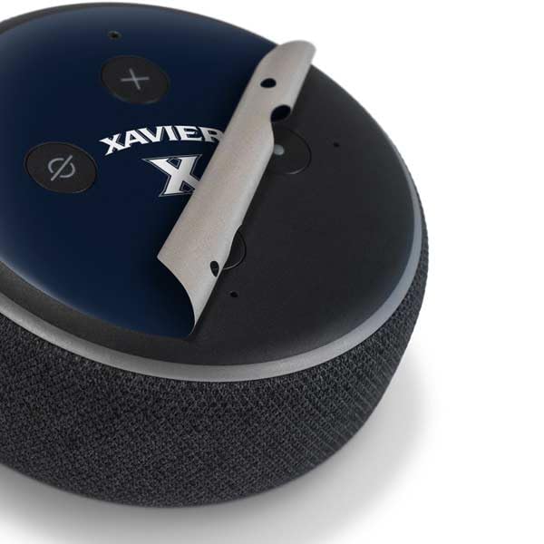 Skinit Decal Audio Skin Compatible with Amazon Echo Dot 3 - Officially Licensed Xavier University Design