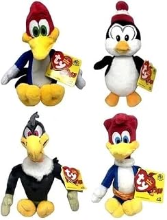 4 Pelúcias Turma do Pica Pau Winnie Zeca Urubu Picolino Ty DTC