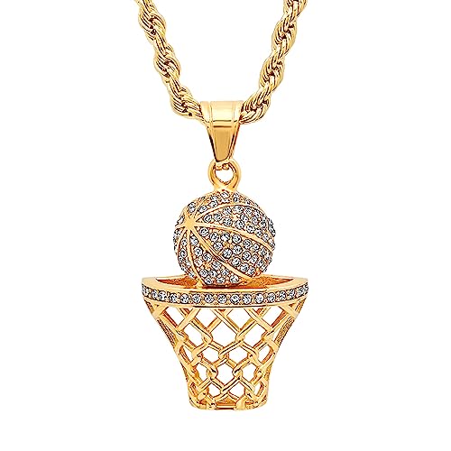 Collier de basket-ball anti-ternissement en acier inoxydable durable pour peau sensible