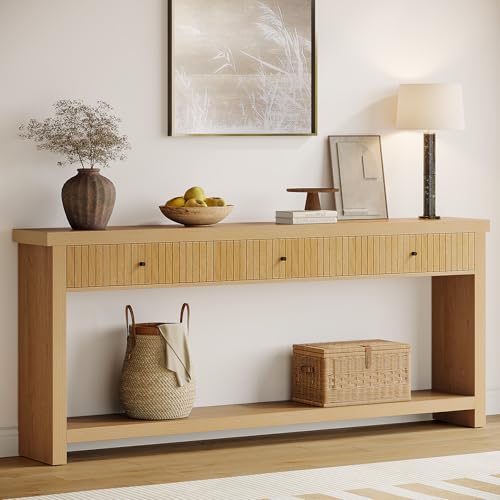 Tribesigns 70.9-inch Entryway Table with Storage