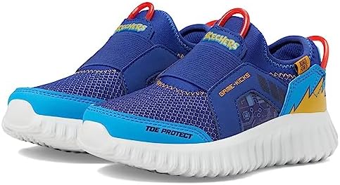 Skechers Kids Boy's Depth Charge 2.0-Double Point Sneaker, Royal/Multi, 11 Little Kid | Image 3