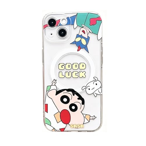 BAOFAHO �N���������񂿂�� iPhone13Mini �p �P�[�X ���킢�� TPU �y�� �l�C�L�����N�^�[ �N���������񂿂�� �ی�P�[�X ���� ���C�z�� MagSafe�Ή� �g�уJ�o�[ �g�уP�[�X ���菝�h�~ �����h�~ �A�C�t�H��13Mini �p